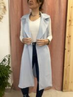 Chaleco Estilo Gabardina Tela - Imagen 2