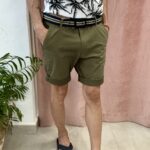 Pantalón Corto Chino H New Verde Militar