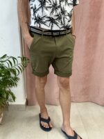 Pantalón Corto Chino H New Verde Militar