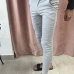 Pantalón Super Skinny Fino Gris