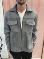 Chaqueta Corta Paño Gris - Imagen 2