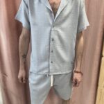 Conjunto Hawai Man Gris