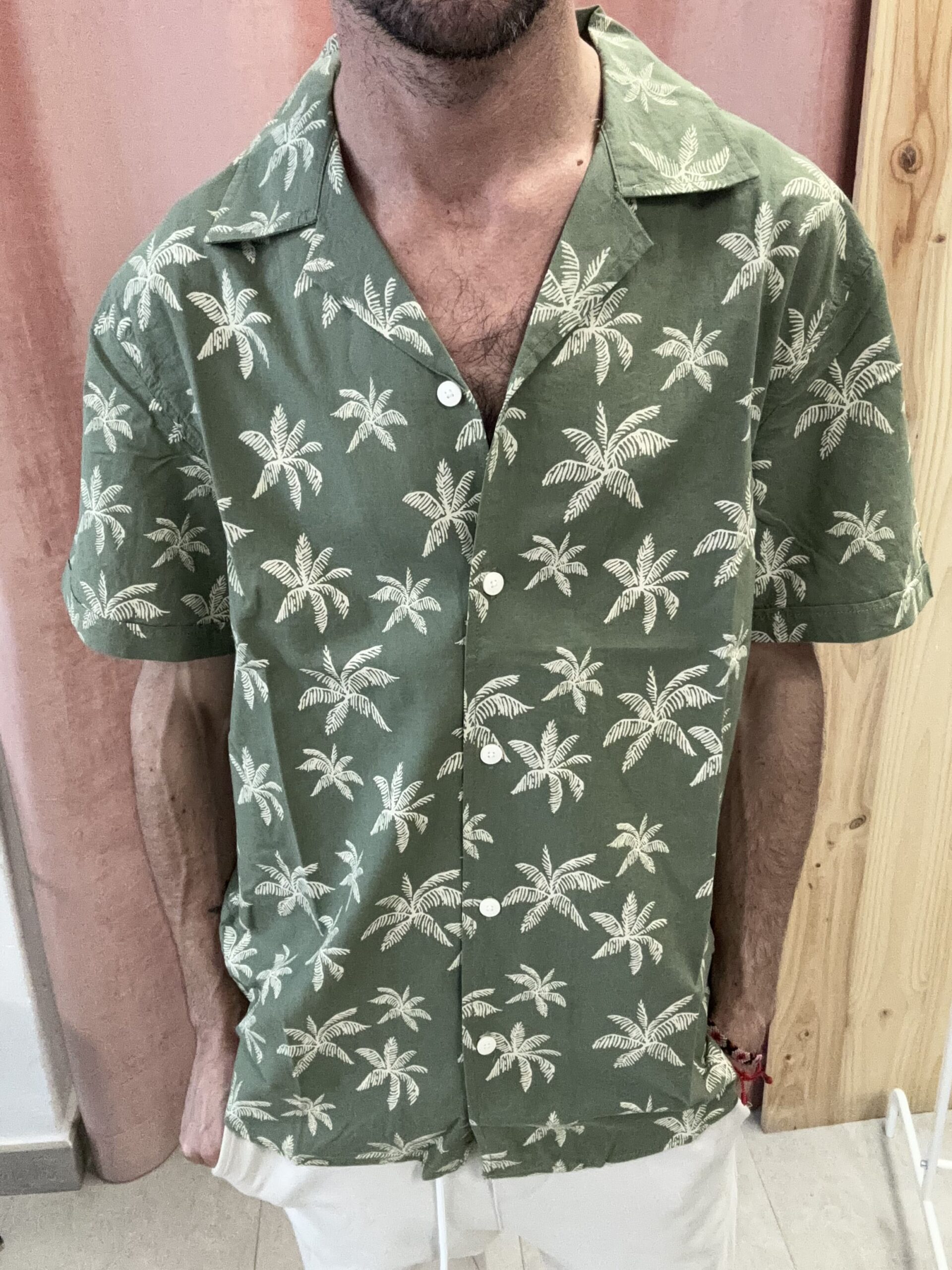 IMG_0949 Camisa Caribe Man Verde - Imagen 1
