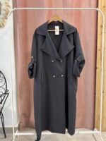Gabardina Tela Curvy