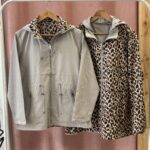 Chaqueta Reversible Leopardo Impermeable Beige(M-3XL)