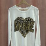 Camiseta Manga Larga Print Tendencia