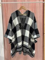 Chaqueta Poncho Cuadros Curvy Premium