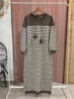 Vestido Punto Rayas Pompon - Imagen 4