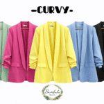 Blazer Fruncida Colores (44-48)