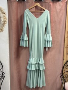 Vestido Flamenca Doble Volante Malaga Talla 3 - Imagen 4