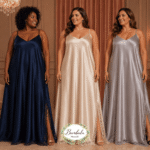 Vestido Saten Encaje Curvy