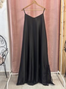 Vestido Saten Encaje Curvy - Imagen 5