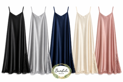 Vestido Saten Encaje Curvy - Imagen 2