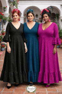 Vestido Bata Flamenca  Lunares Sevilla Curvy