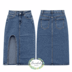Falda Vaquera Midi Trendy (S-2XL)