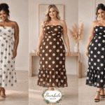 Vestido Tul Lunares Chic Curvy