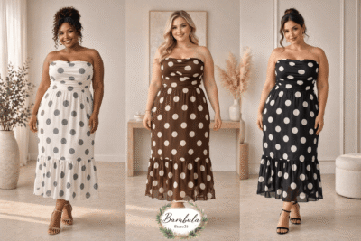 Vestido Tul Lunares Chic Curvy