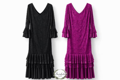 Vestido Flamenca Encaje Curvy - Imagen 2