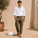 Pantalón Lino Rayas Premium Man (38-48) - Imagen 2