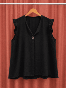 Blusa Lino Botón Curvy - Imagen 4