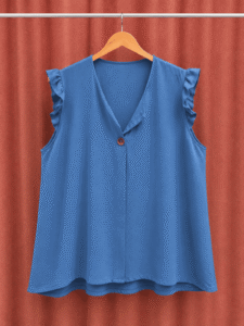 Blusa Lino Botón Curvy - Imagen 5
