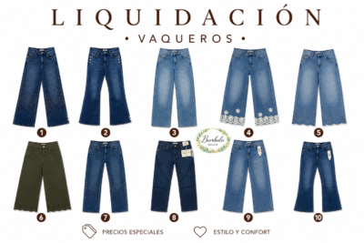 LIQUIDACION VAQUEROS 34-44