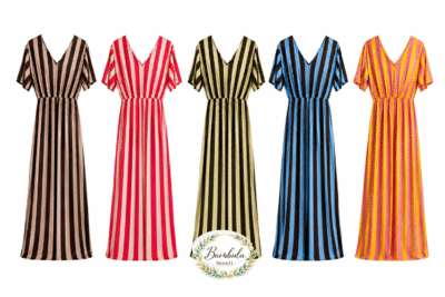Vestido Rayas London Trendy - Imagen 2