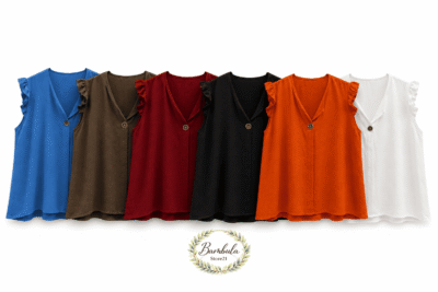 Blusa Lino Botón Curvy