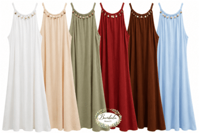 Vestido Marbella Lino Piedras MID - Imagen 2