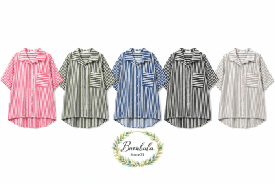 Camisa Rayas Lino Summer Curvy