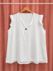 Blusa Lino Botón Curvy - Imagen 7