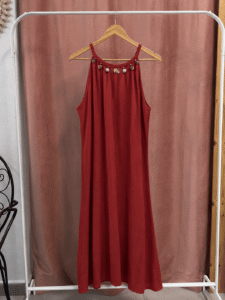 Vestido Marbella Lino Piedras MID - Imagen 8