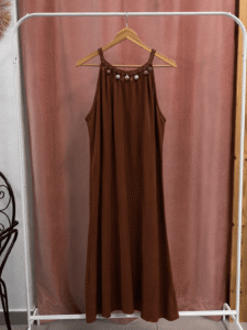 Vestido Marbella Lino Piedras MID - Imagen 4