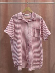 Camisa Rayas Lino Summer Curvy - Imagen 3