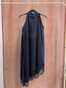Top Saten Halter Encaje Curvy - Imagen 3