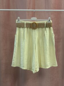 Pantalón Corto Rayas Cinturón Viral - Imagen 6