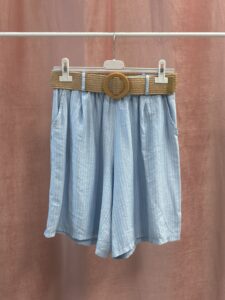 Pantalón Corto Rayas Cinturón Viral - Imagen 8