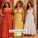 Vestido Lunares Jerez Curvy y Pequeño