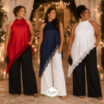 Top Saten Halter Encaje Curvy