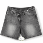 Vaquero Corto Strass Gris Cruzado (34-42)
