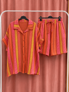 Conjunto Corto Etnico Bambula Curvy - Imagen 3