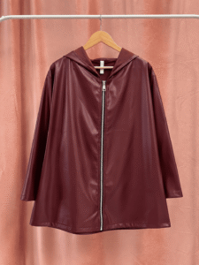 Chaqueta Polipiel Gorro Trendy Curvy - Imagen 4