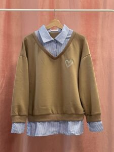 Sudadera Con Camisa Corazon - Imagen 5