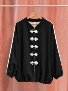 Chaqueta Sudadera Boton Chino Curvy - Imagen 5