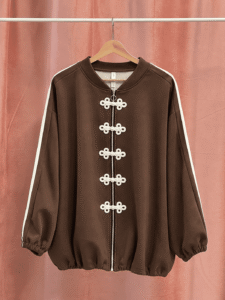 Chaqueta Sudadera Boton Chino Curvy - Imagen 4