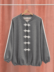 Chaqueta Sudadera Boton Chino Curvy - Imagen 6