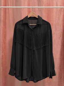 Camisa Transparencia Flecos Curvy - Imagen 2