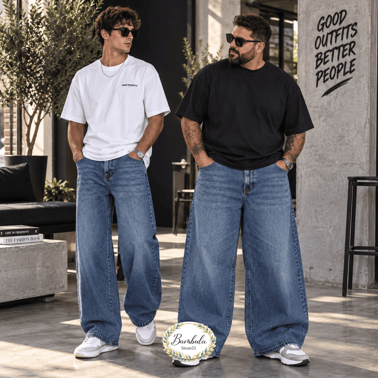 Diseño sin título-copy-1 Vaquero Baggy Premium Man (38-48) - Imagen 1