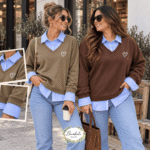Sudadera Con Camisa Corazon