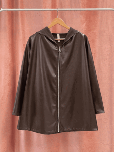 Chaqueta Polipiel Gorro Trendy Curvy - Imagen 2